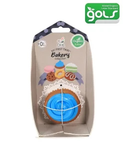 3-in-1 Sonaglio Cupcake - Massaggiagengive - Gioco da Bagno - Bakery Items - 100% Caucciù Naturale