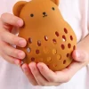 2 in 1 Sonaglio e Massaggiagengive in Silicone - Orsetto - 10 x 13,5 x 8,5 cm