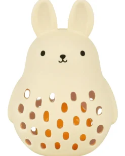 2 in 1 Sonaglio e Massaggiagengive in Silicone - Coniglietto - 10 x 13,5 x 8,5 cm