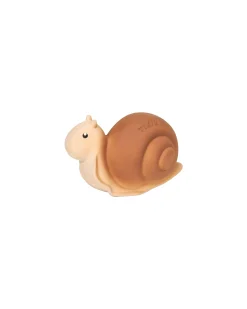 3-in-1 Sonaglio Lumaca - Massaggiagengive - Gioco da Bagno - Garden Animals - 100% Caucciù Naturale