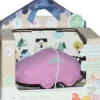 3-in-1 Sonaglio - Massaggiagengive - Gioco da Bagno - Macchina - Vroom Vroom Friends - Confezione Regalo - 100% Caucciù Naturale