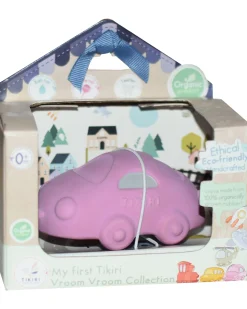 3-in-1 Sonaglio - Massaggiagengive - Gioco da Bagno - Macchina - Vroom Vroom Friends - Confezione Regalo - 100% Caucciù Naturale