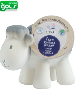 3-in-1 Sonaglio Pecora, Massaggiagengive, Gioco da Bagno, My First Farm - 100% Caucciù Naturale
