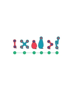 Itsy Pack - 18 Pezzi - Rosa Turchese - Gioco Magnetico STEAM - 4+ Anni