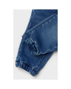 Jeans con Coulisse - Medium Blue Denim - Cuori - Cotone Bio