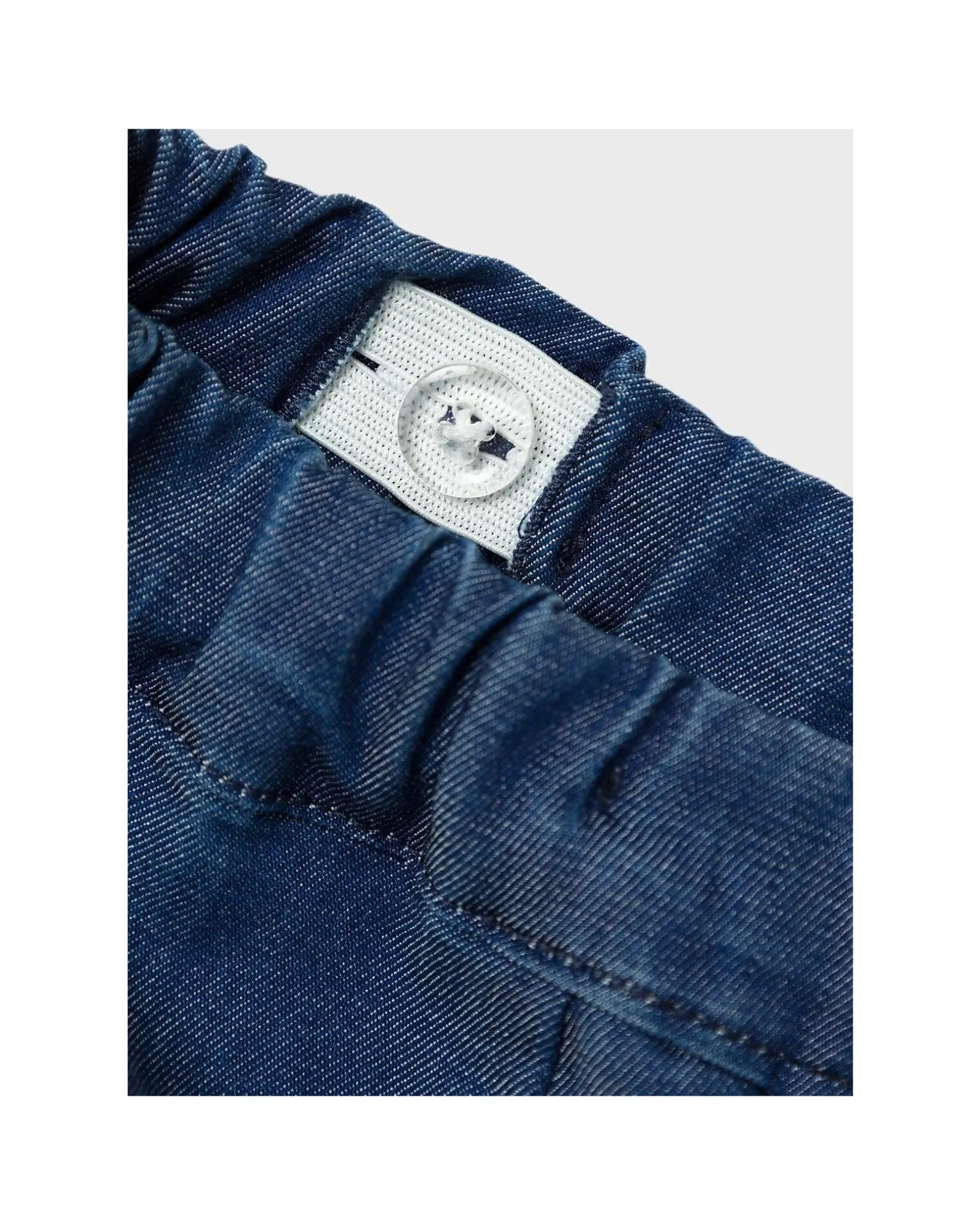 Jeans - Dark Blue Denim - Tasche Frontali con Volant e Ricamo