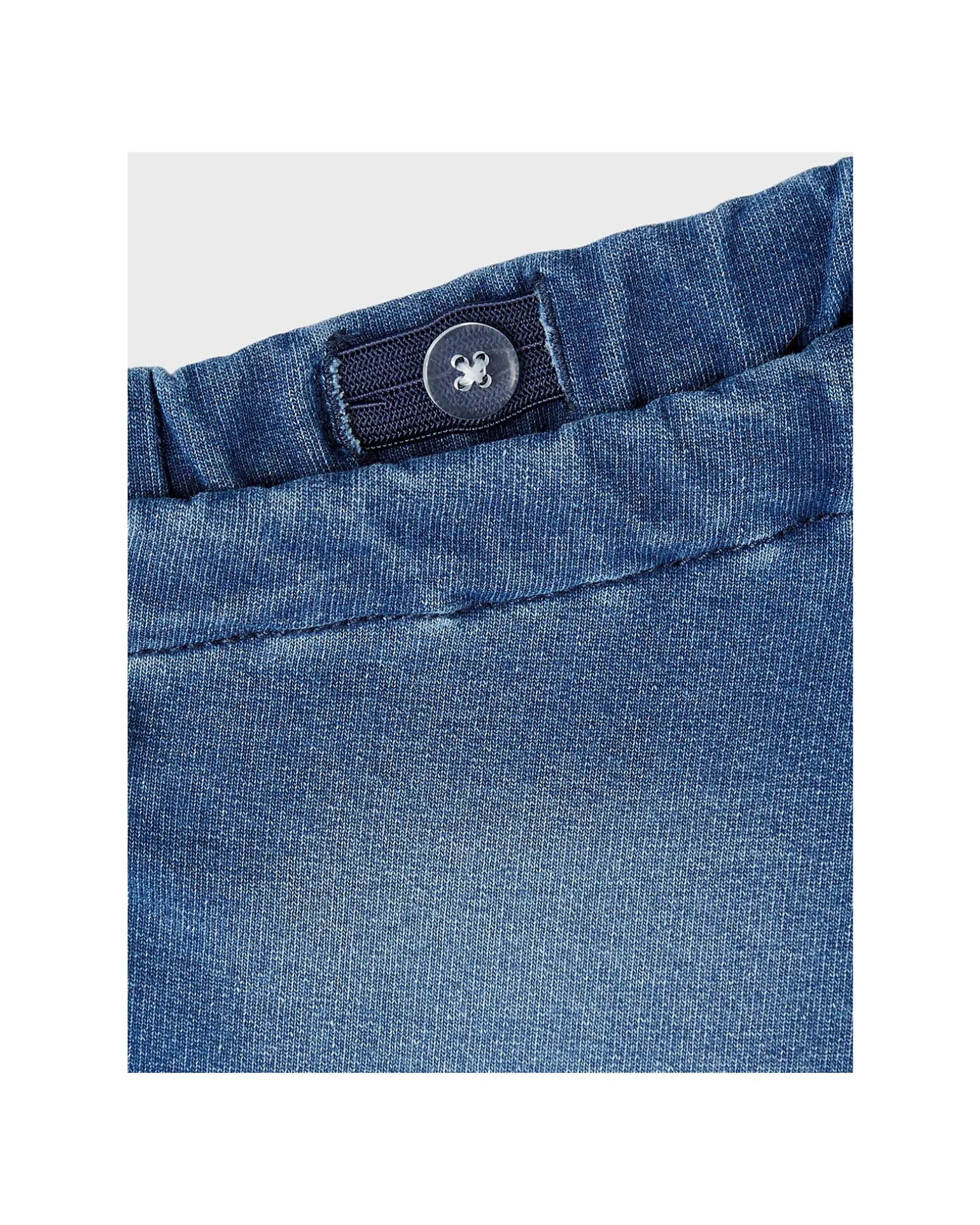 Jeans Loose Fit - Medium Blue Denim - Vita Elasticizzata