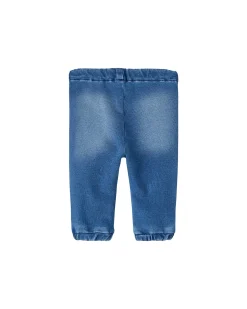 Jeans Loose Fit - Medium Blue Denim - Vita Elasticizzata
