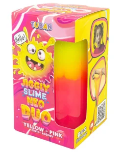 Jiggly Slime - Neo Duo - Giallo e Rosa - 430 gr - 6+ anni