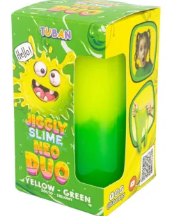 Jiggly Slime - Neo Duo - Giallo e Verde - 430 gr - 6+ anni