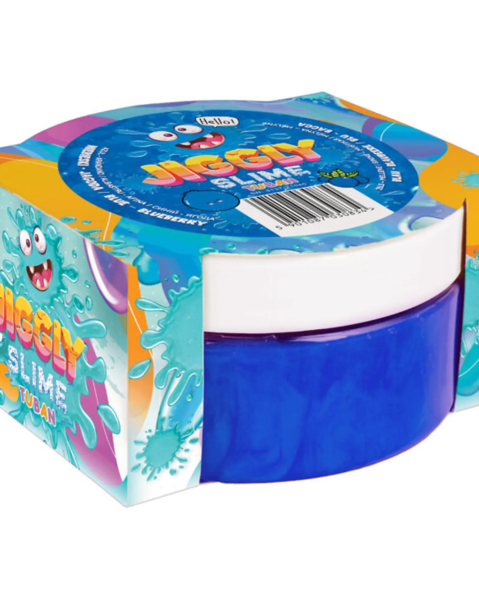 Jiggly Slime Profumato - Blu Mirtillo - 200 gr - 6+ anni