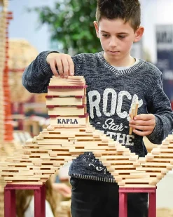 Kapla -100 pezzi in 8 colori assortiti -Educativo e divertente!