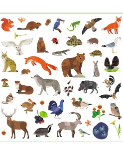Kit 160 Adesivi - Tema Fauna - dai 4 ai 7 anni