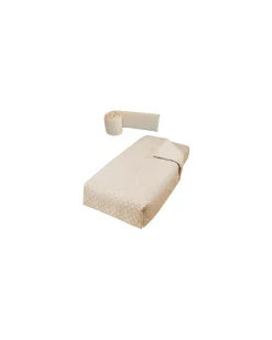 Kit Piumone e Paracolpi per Lettino 120x60 - Galaxy Beige - 100%Cotone