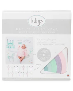 Kit Primo Anno Something Special - Copertina Swaddle in Mussola di Cotone + 14 Cards - Per i bebé più social!