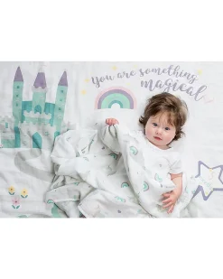 Kit Primo Anno Something Special - Copertina Swaddle in Mussola di Cotone + 14 Cards - Per i bebé più social!