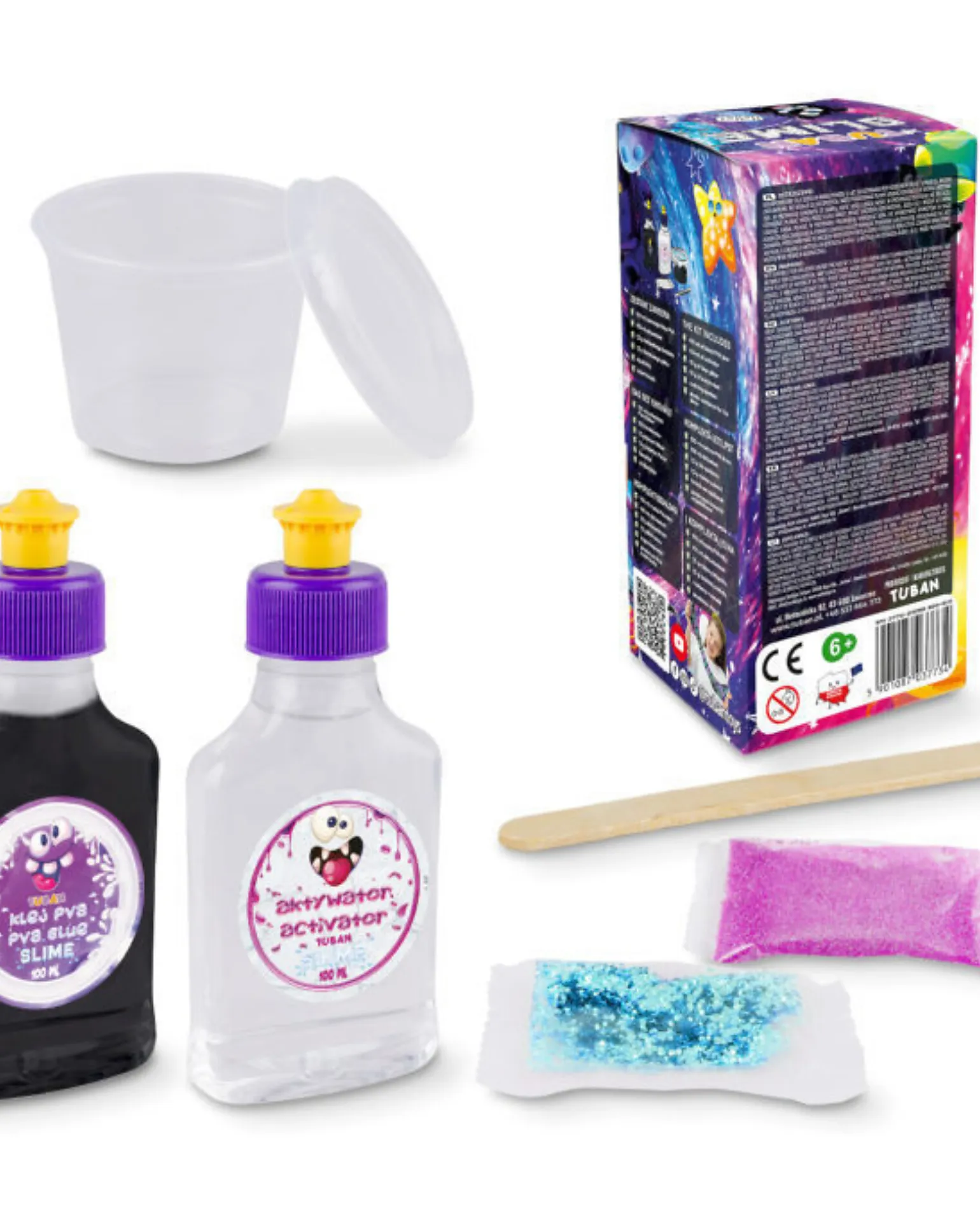 Kit Slime Fai da Te con Glitter - Galassia - 6+ anni