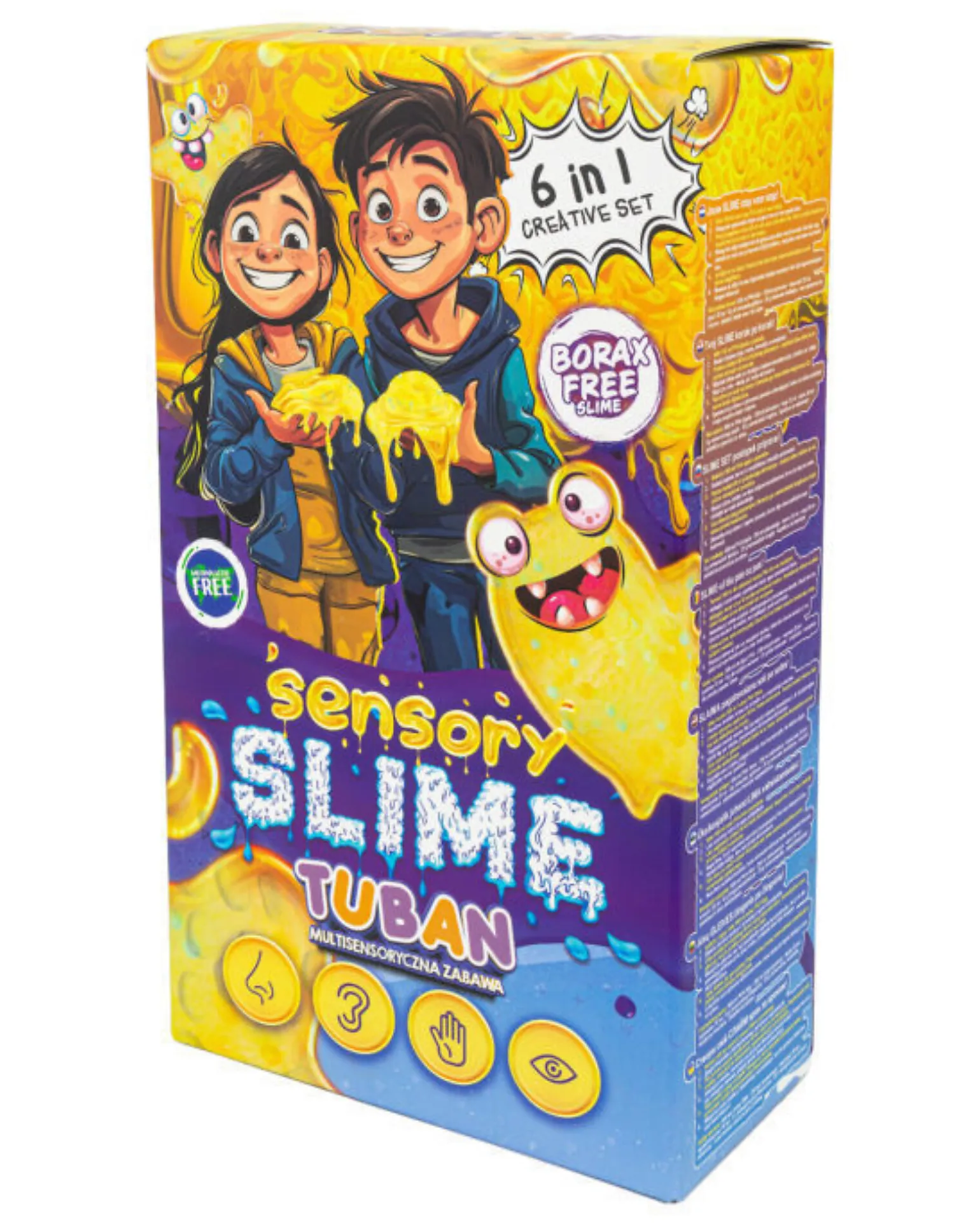 Kit Slime Sensoriale Fai da Te 6 in 1 - Colori Profumo e Glitter - 6+ anni