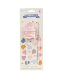 Kit Tappo Cannuccia e Scovolino - Cuori