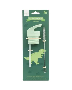 Kit Tappo Cannuccia e Scovolino - Dinosauro