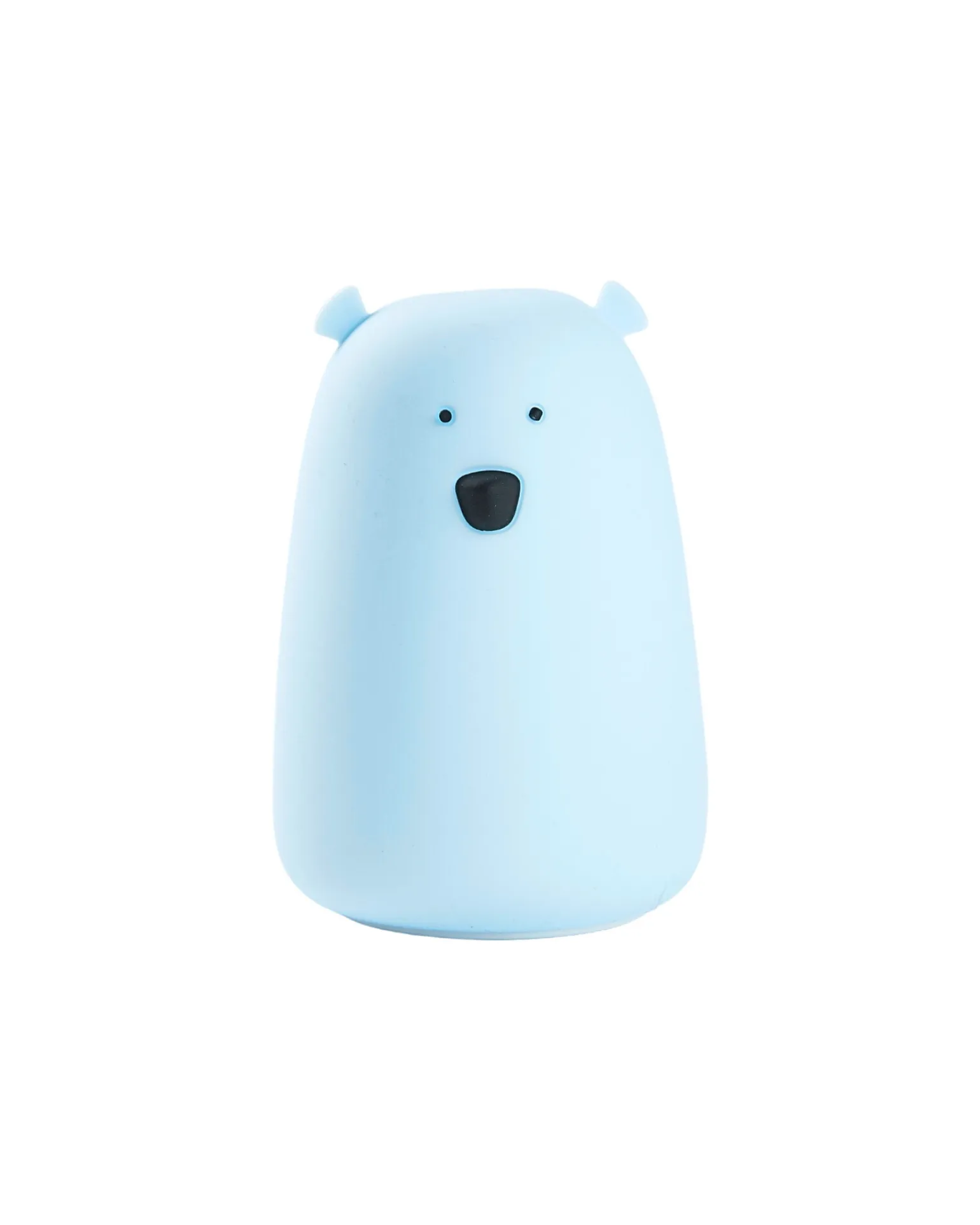 Lampada da Notte Orsetto - Azzurro - Morbido Silicone - 16x10.7 cm