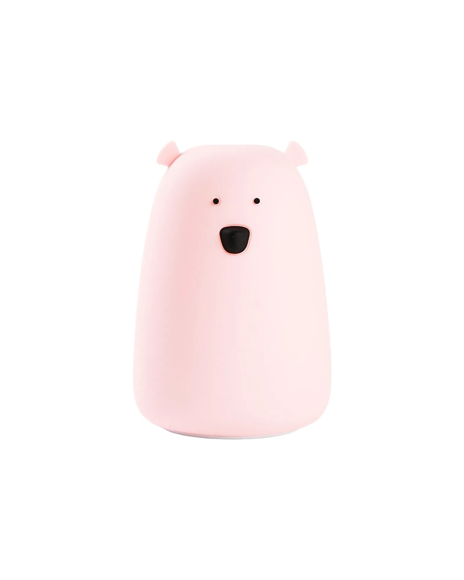 Lampada da Notte Orsetto - Rosa - Morbido Silicone - 16x10.7 cm