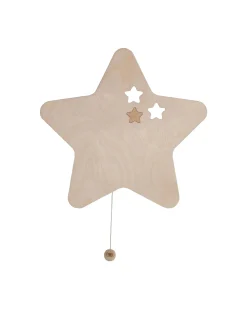 Lampada da Parete in Legno - Star Wonder - Marrone