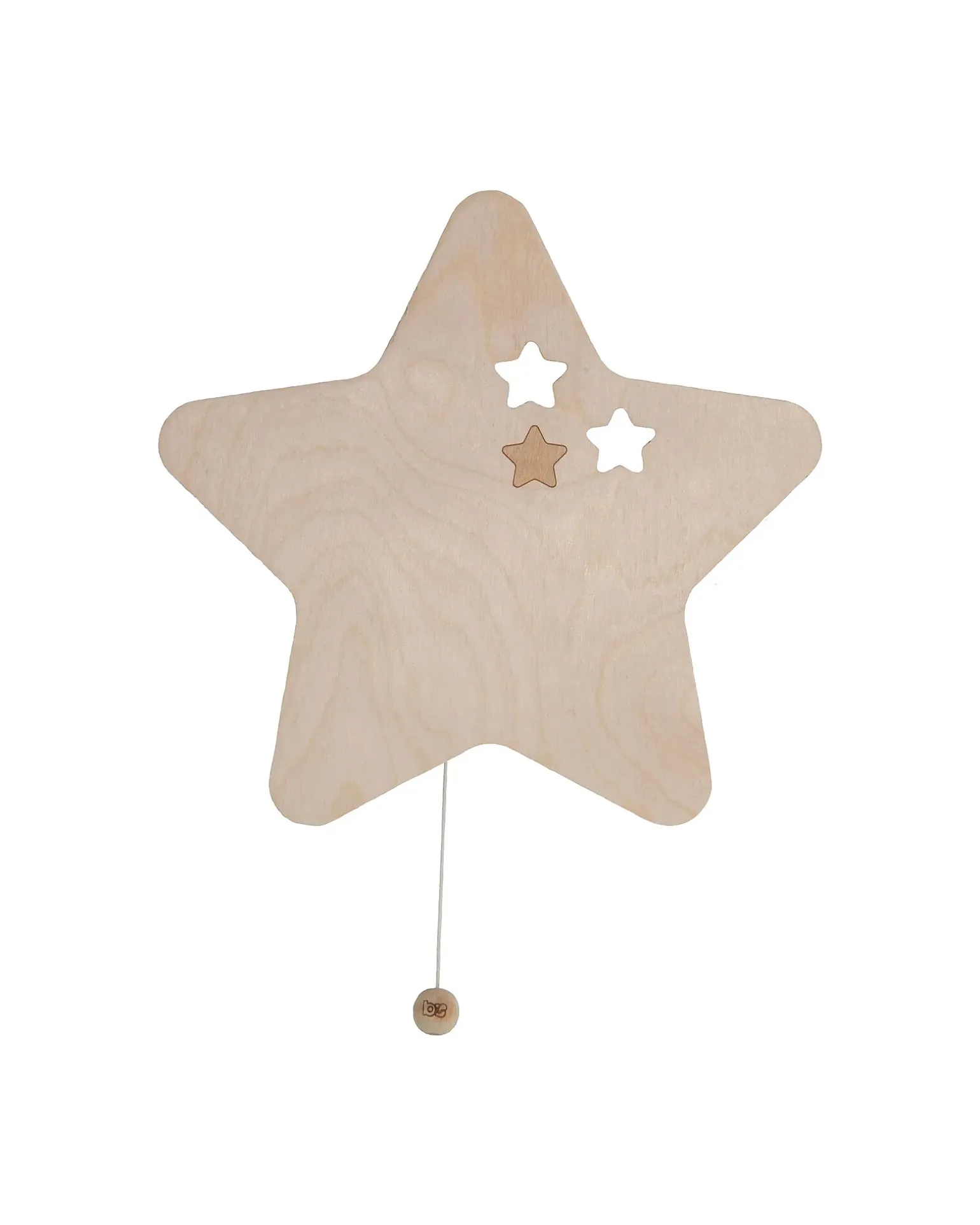 Lampada da Parete in Legno - Star Wonder - Marrone