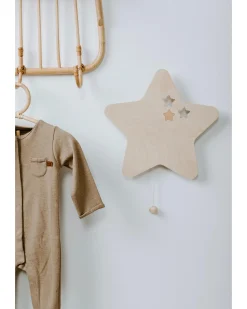 Lampada da Parete in Legno - Star Wonder - Marrone