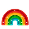 Lampada LED con Regolatore di Luminosità - Mini Arcobaleno - 20x12 cm - Fatto a Mano in Legno di Pino