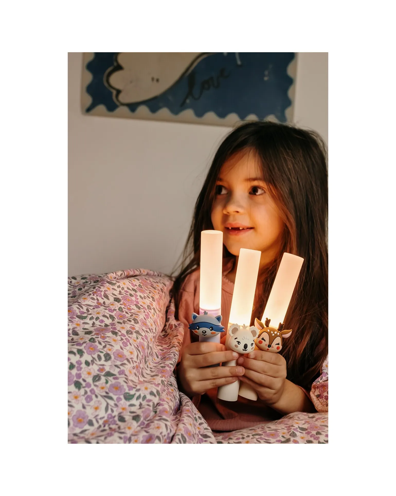 Lampada Portatile 3-in-1 Zoo Light - Procione - con Modalità Sleep, Walk e Read