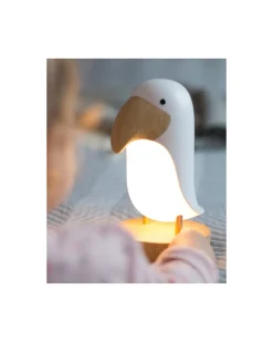 Lampada Puffino con Speaker - Bianco - 20x10.6 cm