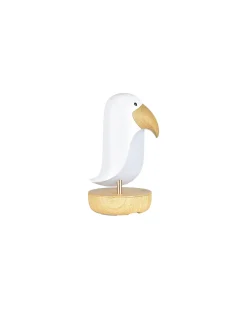 Lampada Puffino con Speaker - Bianco - 20x10.6 cm