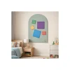 Lavagna Magnetica da Parete MagneKids™ - Arco - 95x60 cm - Verde Salvia - Installazione Facile Senza Fori