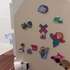Lavagna Magnetica da Parete MagneKids™ - Casetta - 70x44 cm - Sabbia - Installazione Facile Senza Fori