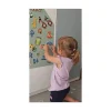 Lavagna Magnetica da Parete MagneKids™ - Casetta - 70x44 cm - Verde Salvia - Installazione Facile Senza Fori
