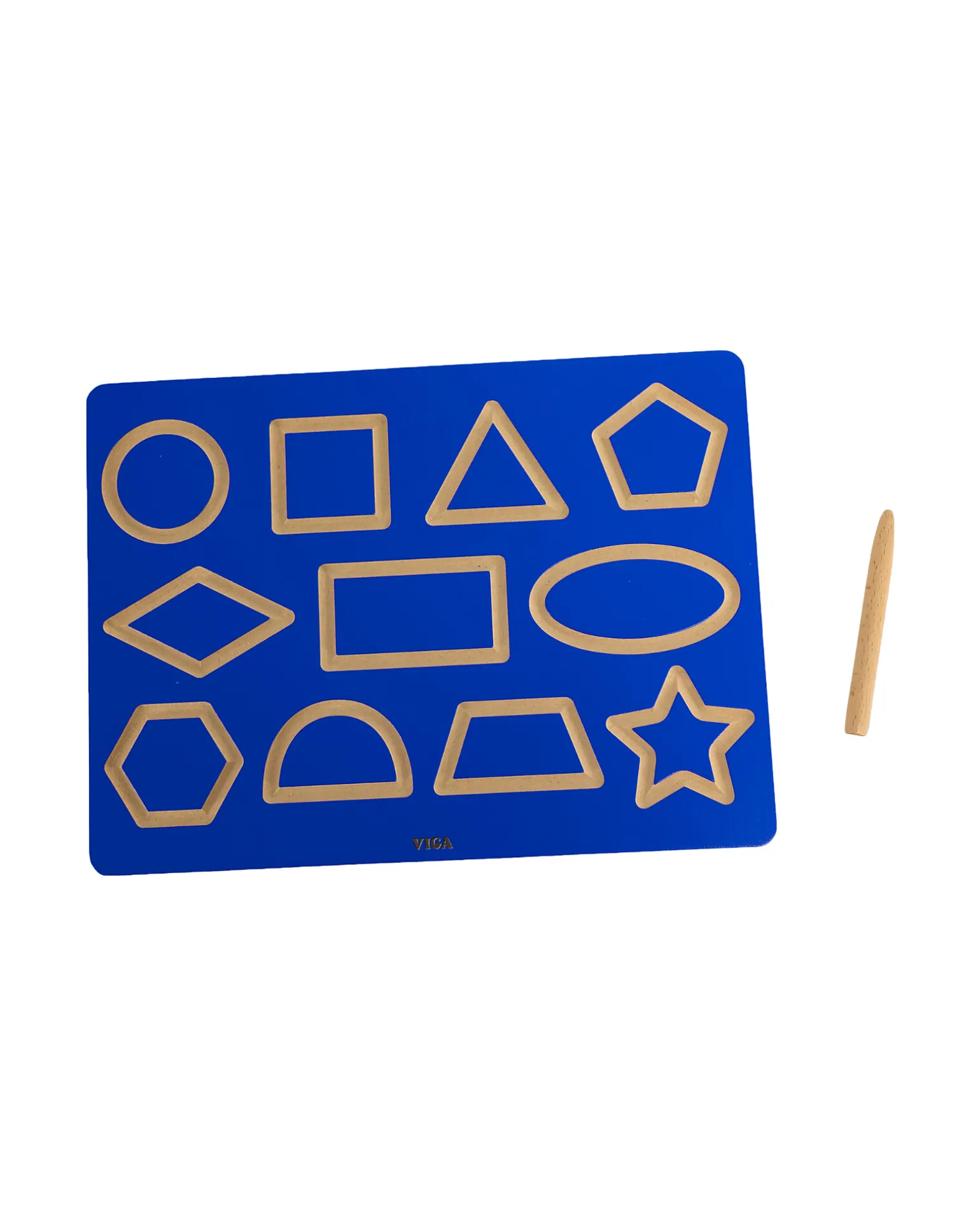 Lavagna per Tracciare - Forme Geometriche - Matita Inclusa - 30 x 22,5 cm - +3 Anni