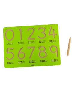 Lavagna per Tracciare - Numeri - Matita Inclusa - 30 x 22,5 cm - +3 Anni