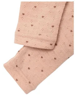 Leggings Slim Fit con Vita Elasticizzata - Rugby Tan - 100% Lana Merino