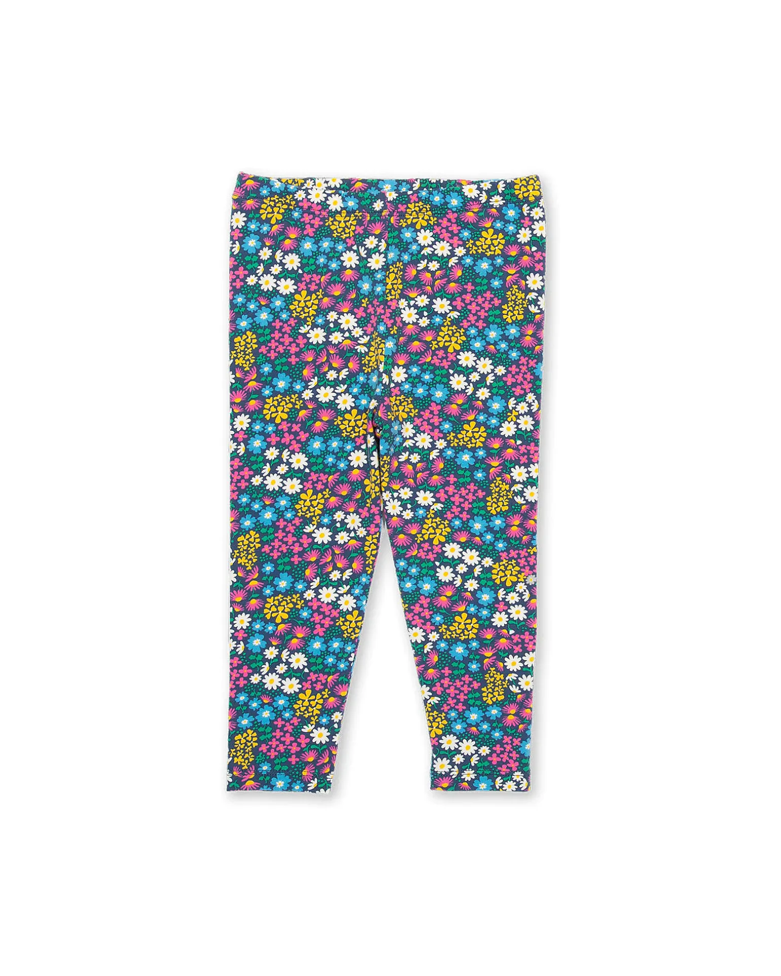 Leggins - Floreale - con Vita Elasticizzata - Jersey di Cotone Bio