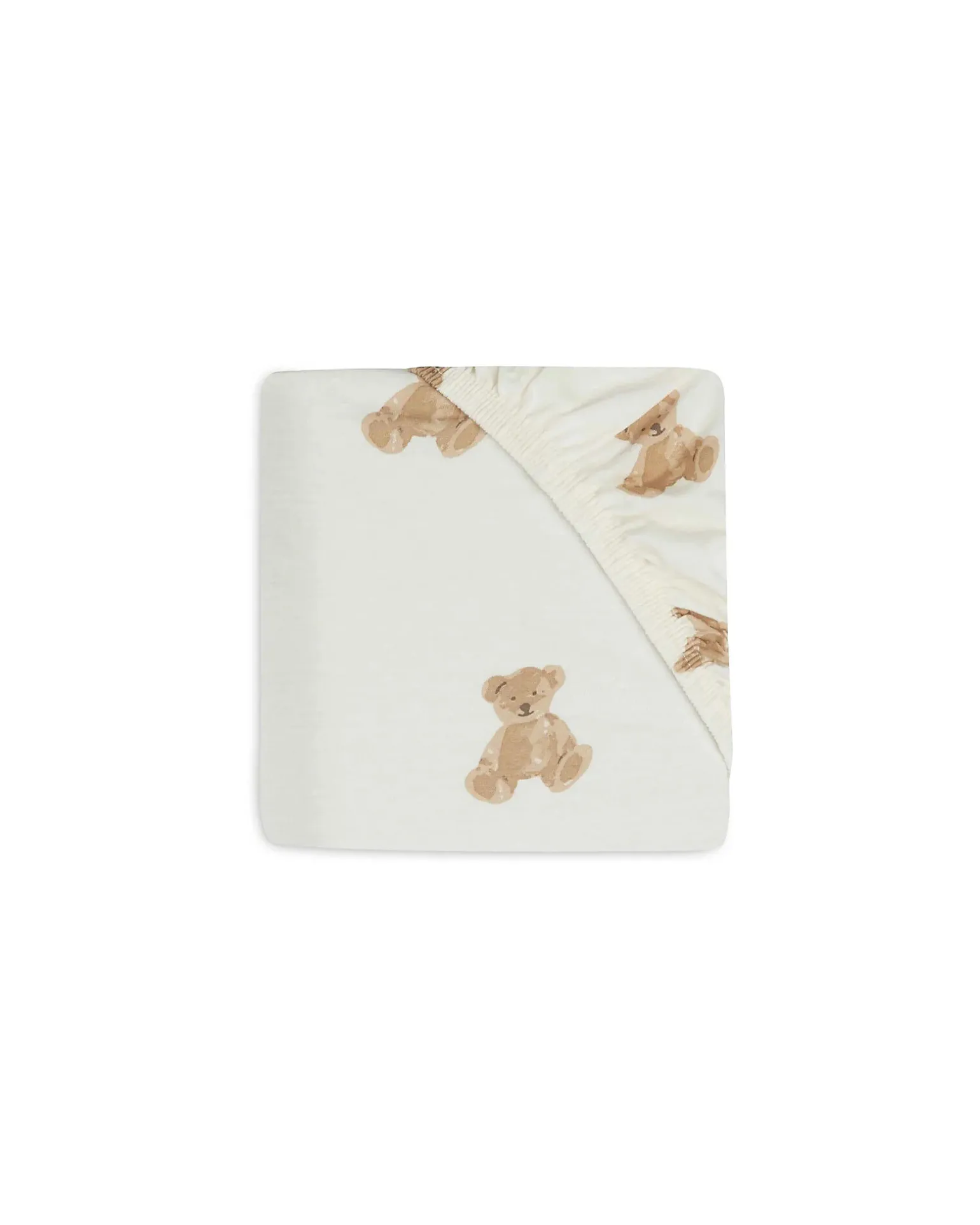 Lenzuolo con Angoli per Lettino - 60x120cm - Teddy Bear - Cotone
