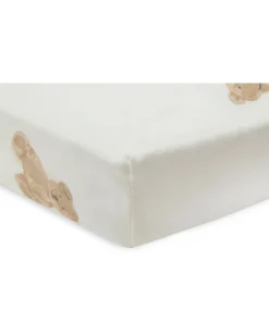 Lenzuolo con Angoli per Lettino - 60x120cm - Teddy Bear - Cotone
