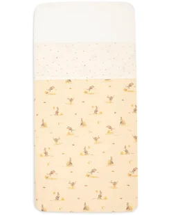 Lenzuolo per Lettino - 100% Cotone - Canguri e Dusty Dot - 120x150 cm