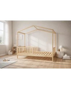 Letto Montessori Evolutivo Evi 4 in 1 - 200x90 cm - Tutto incluso - dalla Nascita a 99 anni