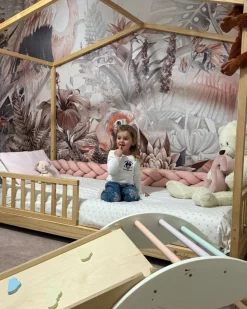 Letto Montessori Evolutivo Evi 4 in 1 - 200x90 cm - Tutto incluso - dalla Nascita a 99 anni