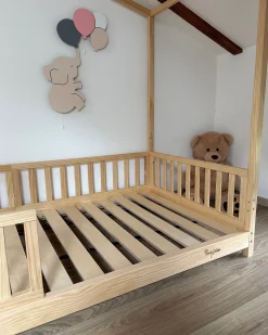 Letto Montessori Evolutivo Evi 4 in 1 - 200x90 cm - Tutto incluso - dalla Nascita a 99 anni