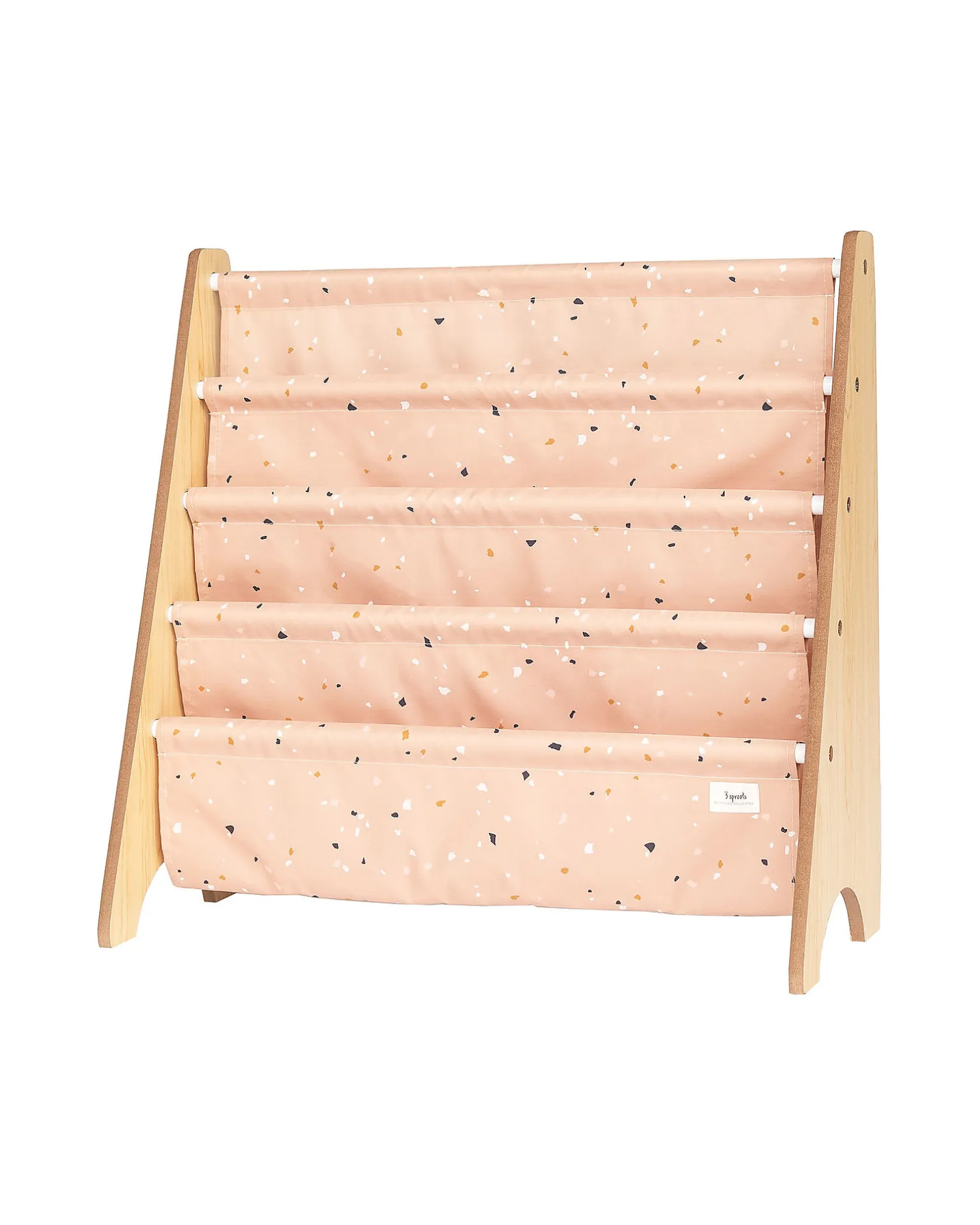 Libreria Frontale Montessoriana - Terrazzo Argilla - Poliestere Riciclato - 61x63 x25,4 cm