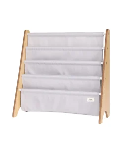 Libreria Frontale Montessoriana - Grigio Chiaro - Poliestere Riciclato - 61x63 x25,4 cm