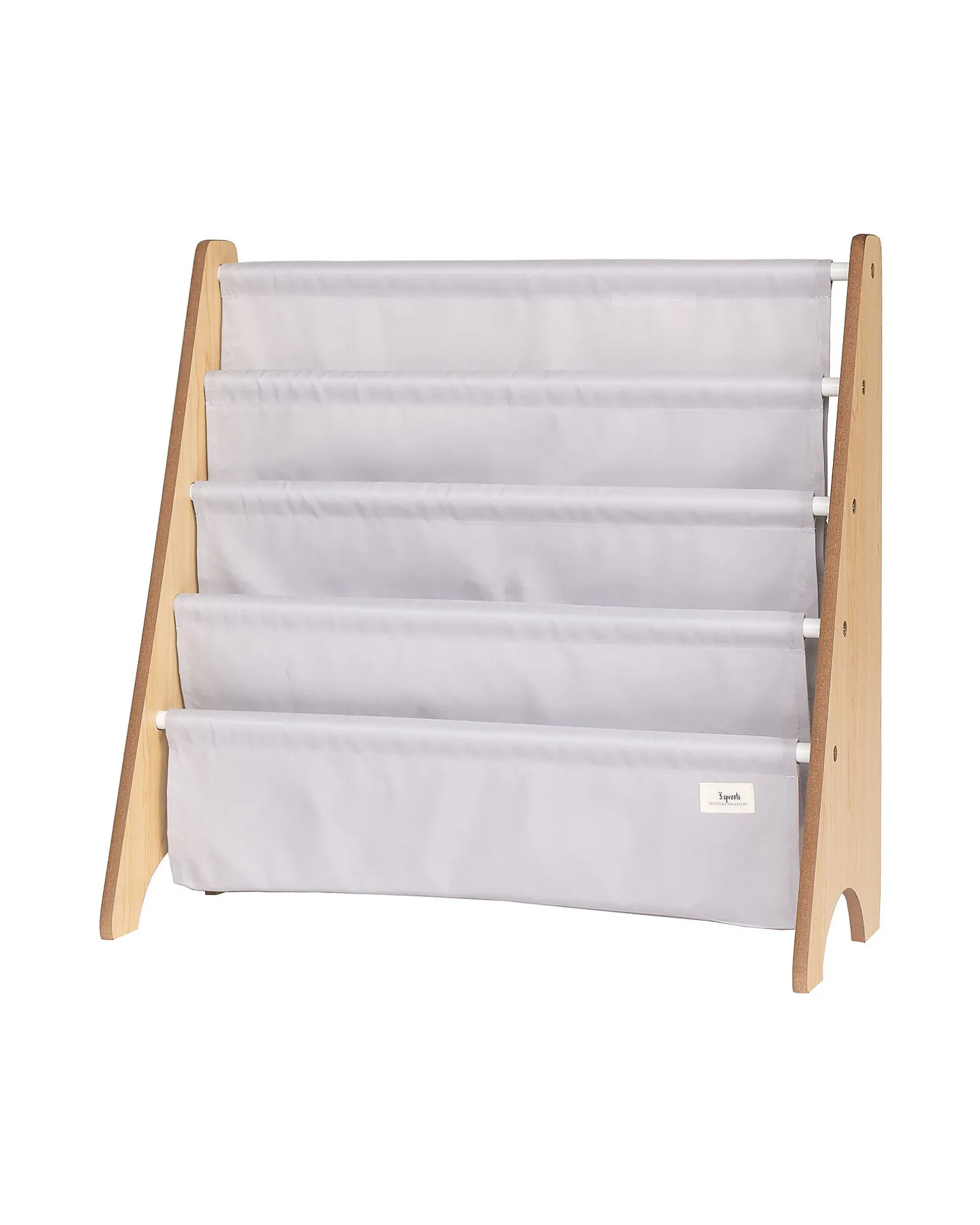 Libreria Frontale Montessoriana - Grigio Chiaro - Poliestere Riciclato - 61x63 x25,4 cm