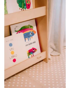 Libreria Montessori Frontale - Cloud - Legno di Betulla - Natural